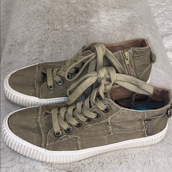 blowfish green sneakers